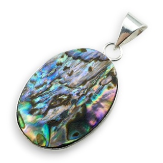 Paua abalone zawieszka 29x22 mm nr 263