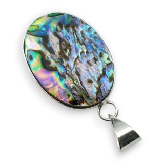Paua abalone zawieszka 29x22 mm nr 263