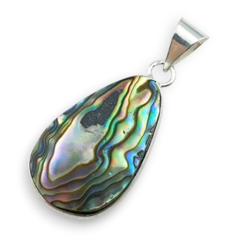 Paua abalone zawieszka 30x19 mm nr 252