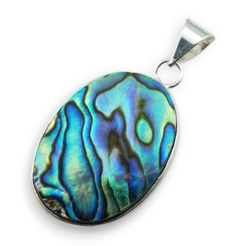 Paua abalone zawieszka 30x23 mm nr 260