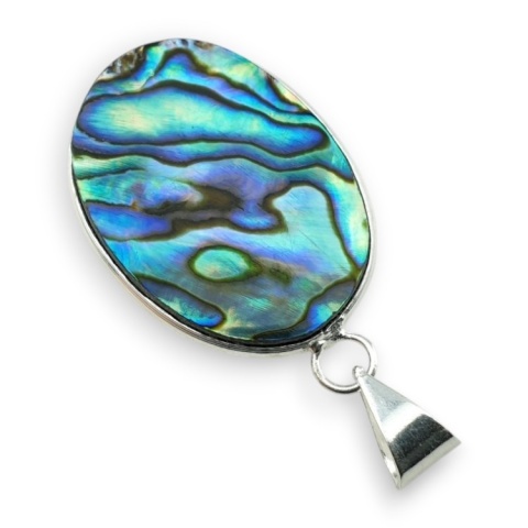 Paua abalone zawieszka 30x23 mm nr 260