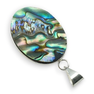 Paua abalone zawieszka 30x24 mm nr 233
