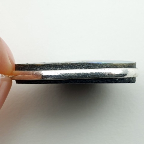 Paua abalone zawieszka 30x24 mm nr 233