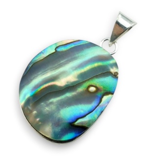 Paua abalone zawieszka 30x25 mm nr 251