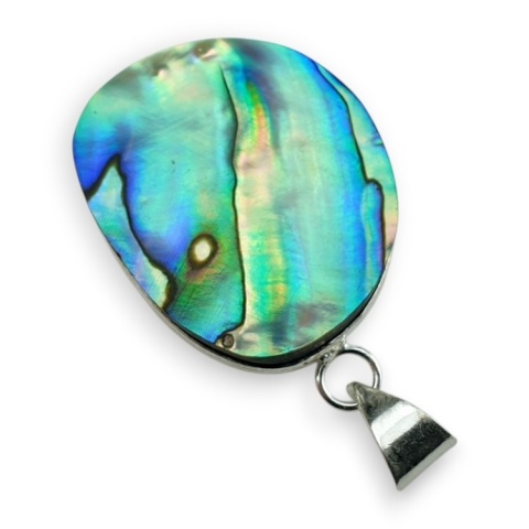 Paua abalone zawieszka 30x25 mm nr 251