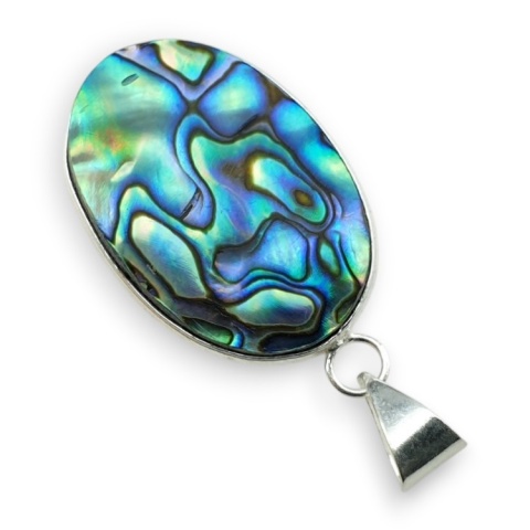 Paua abalone zawieszka 31x20 mm nr 235