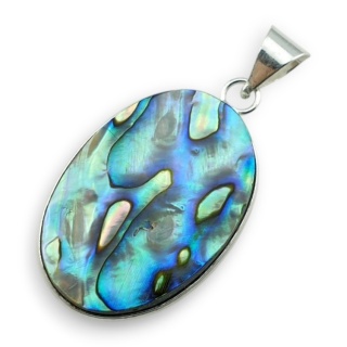 Paua abalone zawieszka 31x23 mm nr 225