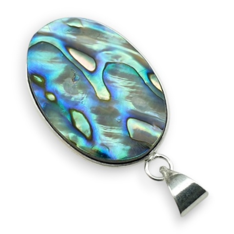 Paua abalone zawieszka 31x23 mm nr 225