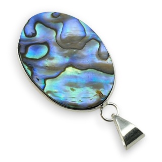Paua abalone zawieszka 31x23 mm nr 239