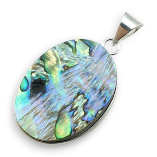 Paua abalone zawieszka 31x23 mm nr 253
