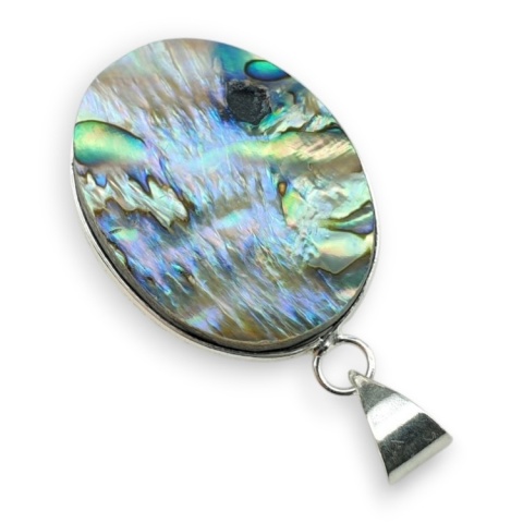 Paua abalone zawieszka 31x23 mm nr 253