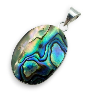 Paua abalone zawieszka 31x23 mm nr 257