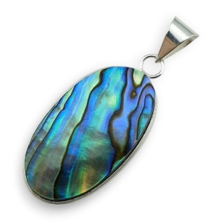 Paua abalone zawieszka 32x17 mm nr 222