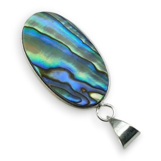 Paua abalone zawieszka 32x17 mm nr 222