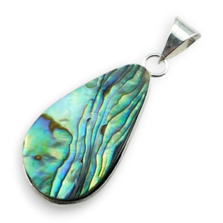 Paua abalone zawieszka 32x17 mm nr 246