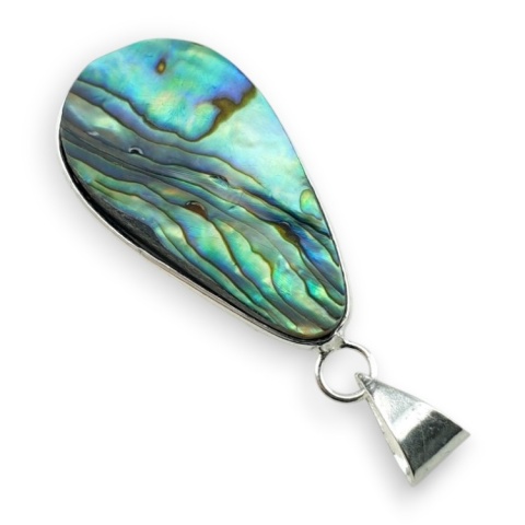 Paua abalone zawieszka 32x17 mm nr 246