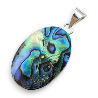 Paua abalone pendant 32x21 mm no 245