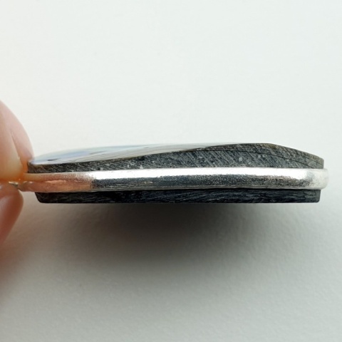 Paua abalone zawieszka 34x22 mm nr 254