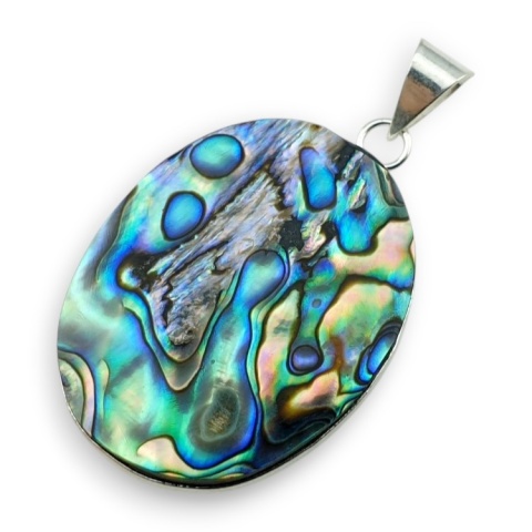 Paua abalone pendant 38x29 mm no 231