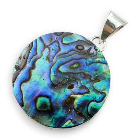 Paua abalone zawieszka fi 28 mm nr 244