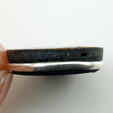 Paua abalone zawieszka fi 28 mm nr 244