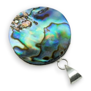 Paua abalone zawieszka fi 30 mm nr 241