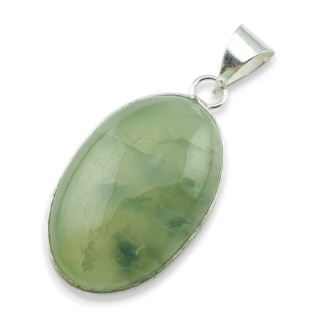 Prehnite pendant 32x21 mm no 61