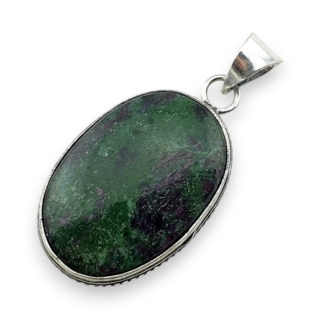 Rubin w zoisycie zawieszka 33x23 mm nr 53