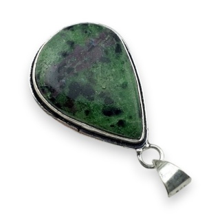 Rubin w zoisycie zawieszka 33x25 mm nr 52