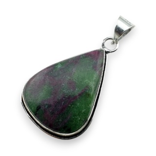 Rubin w zoisycie zawieszka 33x26 mm nr 21