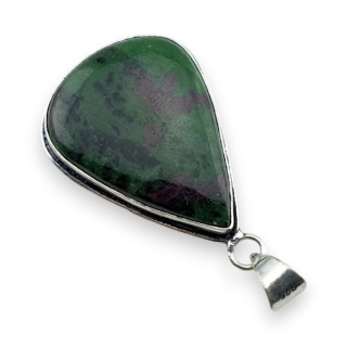 Ruby in zoisite pendant 37x29 mm no 59