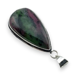 Ruby in zoisite pendant 38x22 mm no 68