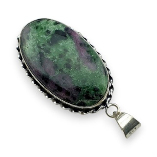 Ruby in zoisite pendant 38x24 mm no 67