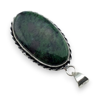 Ruby in zoisite pendant 39x24 mm no 60