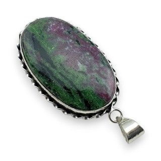 Ruby in zoisite pendant 39x25 mm no 51