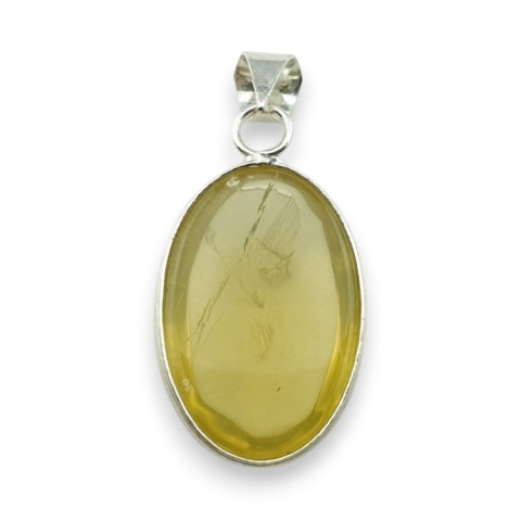 Lemon quartz pendant 27x19 mm no 45