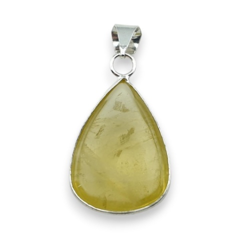 Lemon quartz pendant 27x20 mm no 41