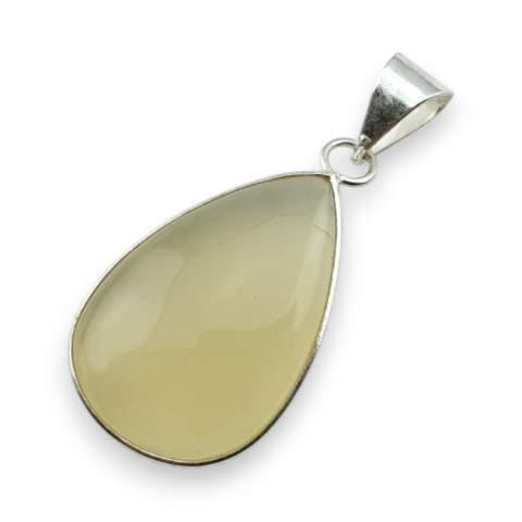 Lemon quartz pendant 30x20 mm no 44
