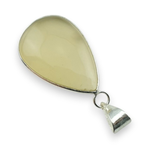 Lemon quartz pendant 30x20 mm no 44