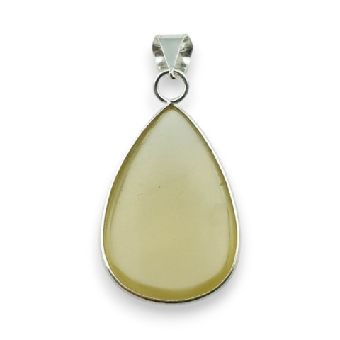 Lemon quartz pendant 30x20 mm no 44