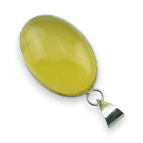 Lemon quartz pendant 31x22 mm no 43