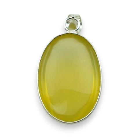 Lemon quartz pendant 31x22 mm no 43