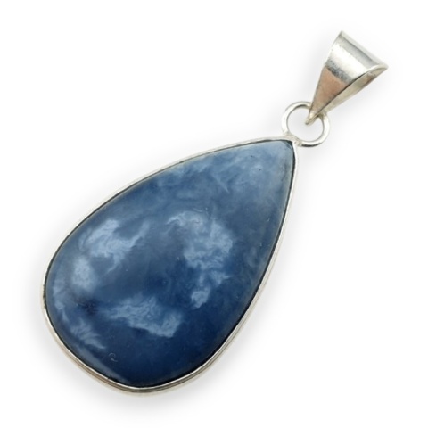 Opal niebieski zawieszka 33x21 mm nr 158