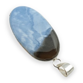 Opal niebieski zawieszka 40x22 mm nr 150