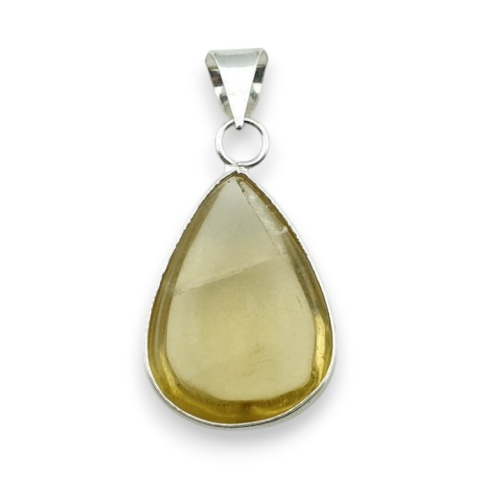 Lemon quartz pendant 26x19 mm no 58