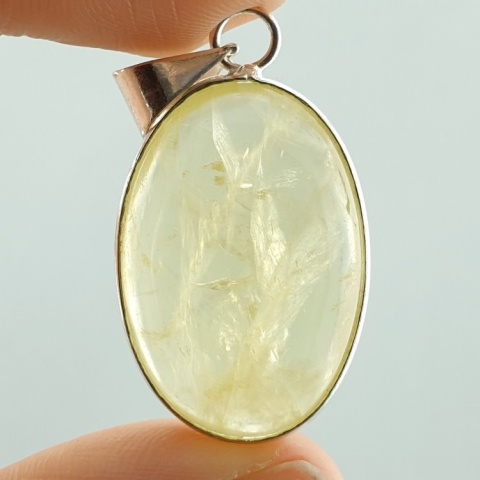 Kwarc cytrynowy zawieszka 29x20 mm nr 50