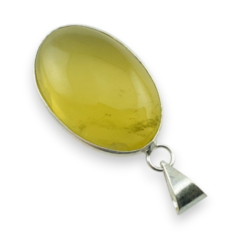 Lemon quartz pendant 30x21 mm no 55
