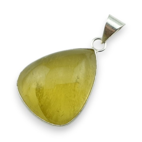 Lemon quartz pendant 30x24 mm no 59