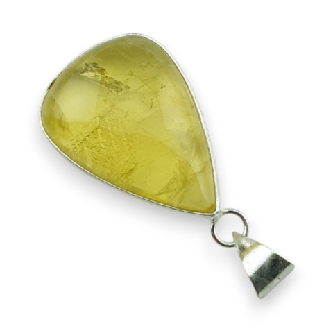 Lemon quartz pendant 31x22 mm no 57
