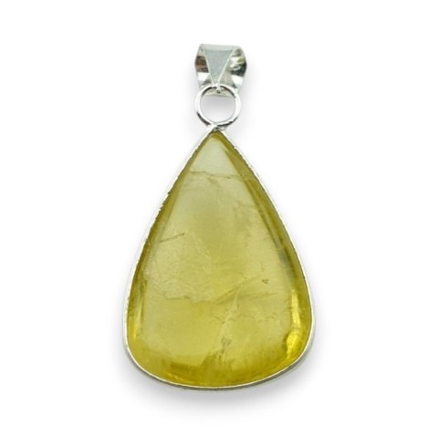 Lemon quartz pendant 31x22 mm no 57